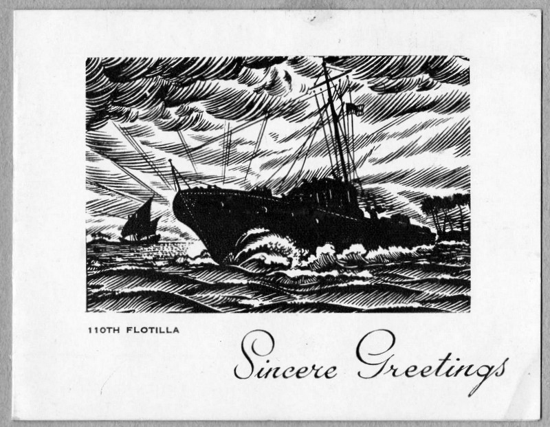 110th Flotilla Christmas Card from Ceylon drawn by Lt GG MacPherson.jpg