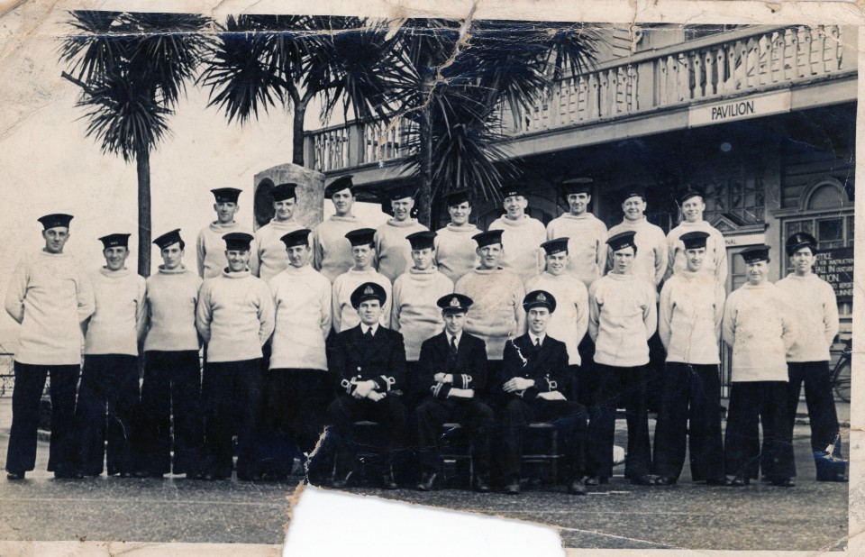 MTB 640 Crew. Uncle Cecil Centre Back Row. Under Command of Lt PFS Gould DSC RN (also Flotilla Commander) between 23.03. 1943 and 26.04.1943.jpg