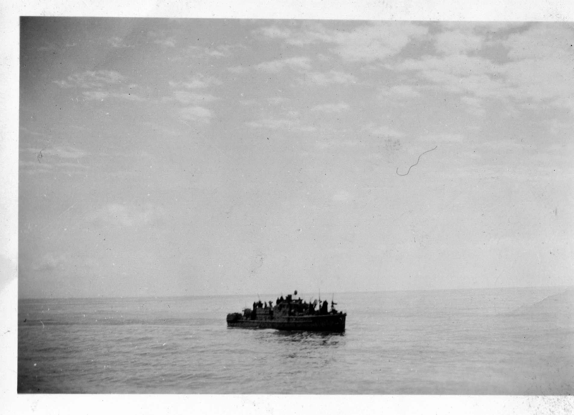 Patrol type German `E' boat with Black surrender flag.tif